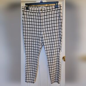 Hollister Size XL Black and White Plaid Ultra High Rise Pants